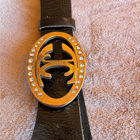 RARE Vintage Roberto Cavalli Leather Belt (36”) - Picture 3 of 6